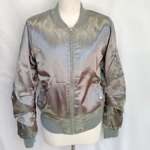 FOREVER 21 shiny bomber jacket
